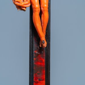 Een crucifix met Christus in koraal, Trapani, Sicilië, Italië, 17e eeuw — foto 8