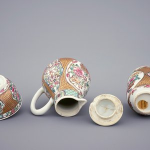 Een deel van een Chinees famille rose en verguld theeservies, Yongzheng, 1723-1735 — foto 8