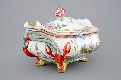 Een dekselterrine in de stijl van Robert, Marseille, ca. 1860
