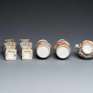 Een diverse collectie Chinees Canton famille rose porselein, 19e eeuw — foto 7