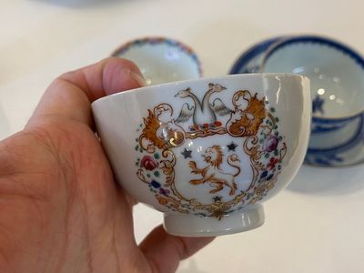 Een diverse collectie Chinees export porselein, Qianlong — foto 15