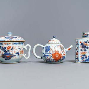 Een diverse collectie Chinees Imari-stijl porselein, Kangxi/Yongzheng — foto 4