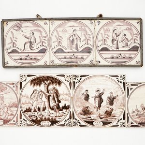 Een diverse collectie vnl. Nederlandse tegels, w.o. met bijbels decor, 18/20e eeuw — foto 6