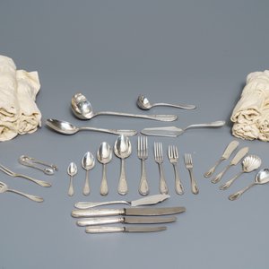 Een Duits zilveren bestekgedeelte, Bruckmann & Sohne, Heilbronn, Duitsland, 20e eeuw — foto 3