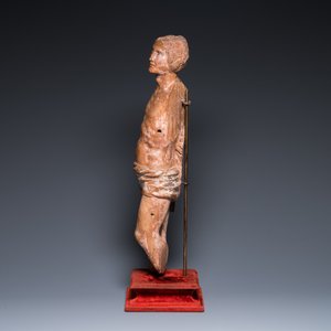 Een Duitse houten sculptuur van Sint-Sebastiaan, 16e eeuw — foto 5