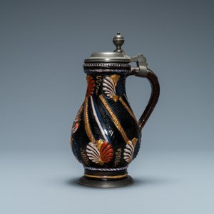 Een Duitse steengoed 'Birnbauchkrug', Dippoldiswalde, 17e eeuw — foto 2