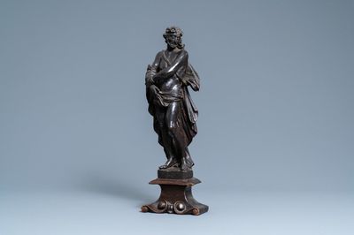 Een eikenhouten 'Ecce Homo' figuur, ca. 1600