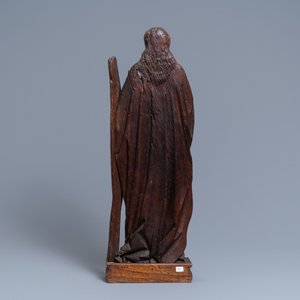Een eikenhouten figuur van Sint-Andreas, 15e eeuw — foto 4