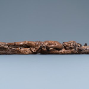 Een eikenhouten figuur van Sint-Sebastiaan, ca. 1500 — foto 4