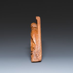 Een eikenhouten retabelfragment met 'De Annunciatie', Noord-Brabant, 15e eeuw — foto 3