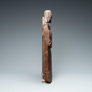 Een eikenhouten retabelfragment met twee figuren, Vlaanderen, 1e helft 16e eeuw — foto 2
