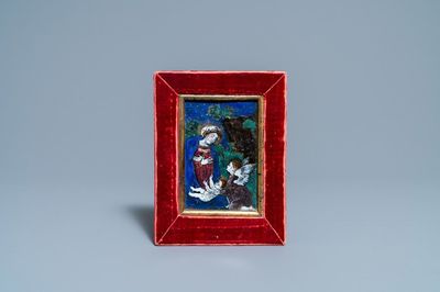 Een email plaquette, Limoges, Frankrijk, vroeg 17e eeuw