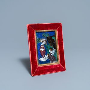 Een email plaquette, Limoges, Frankrijk, vroeg 17e eeuw — foto 2