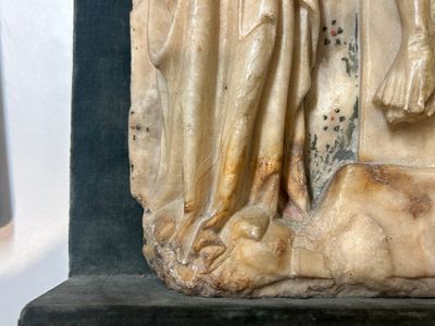 Een Engels albasten reliëf met 'De kruisiging', Nottingham, 15e eeuw — foto 14