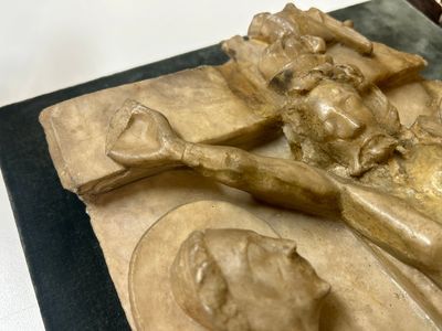 Een Engels albasten reliëf met 'De kruisiging', Nottingham, 15e eeuw — foto 20