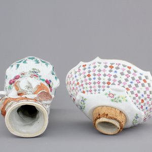 Een famille rose fruitschaal op voet in de stijl van Meissen, Qianlong, 18e eeuw — foto 6