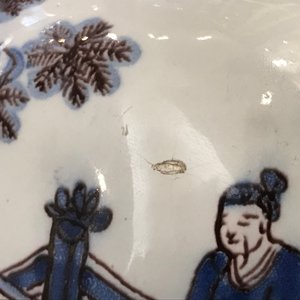 Een fijn blauw-wit en mangaan Delfts chinoiserie vaasje, 2e helft 17e eeuw — foto 9