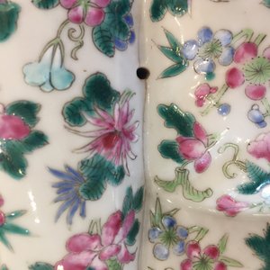 Een fijn en groot Chinees famille rose model van Boeddha, 19/20e eeuw — foto 16