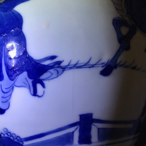 Een fijne Chinese blauwwitte gemberpot, Kangxi — foto 13