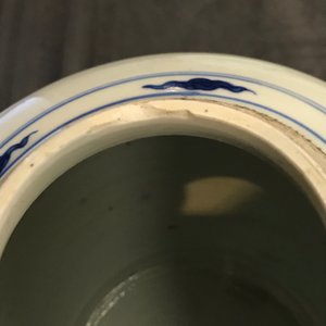 Een fijne Chinese blauwwitte gemberpot, Kangxi — foto 7
