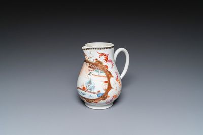 Een fijne Chinese famille rose kan met een dame met kind, Yongzheng/Qianlong