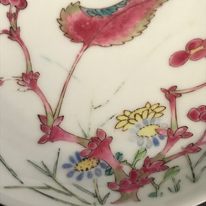 Een fijne Chinese famille rose kop en schotel met floraal decor, Yongzheng — foto 20