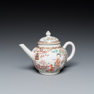 Een fijne Chinese famille rose theepot met deksel, Yongzheng — foto 1