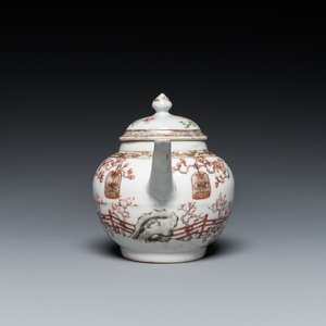 Een fijne Chinese famille rose theepot met deksel, Yongzheng — foto 3
