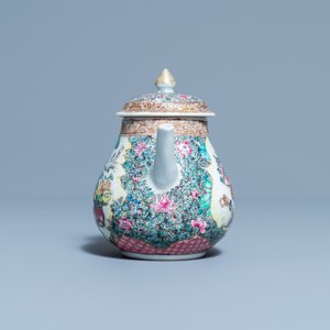 Een fijne Chinese famille rose theepot met deksel, Yongzheng — foto 5