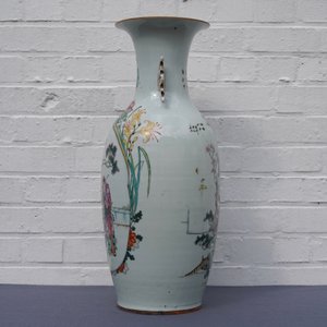 Een fijne Chinese famille rose vaas met tweezijdig decor, 19/20e eeuw — foto 8