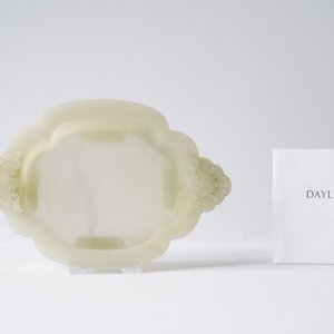 Een fijne Chinese kom in witte jade op houten voet, Kangxi — foto 13