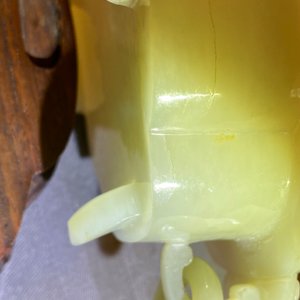 Een fijne Chinese kom in witte jade op houten voet, Kangxi — foto 18