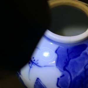 Een fraaie Chinese blauw-witte vaas, Kangxi — foto 14