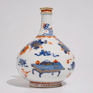 Een fraaie Chinese Imari-stijl flesvormige vaass, Kangxi — foto 3