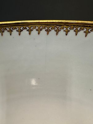 Een fraaie grote Chinese Canton famille rose kom met mandarijns decor, Qianlong — foto 17