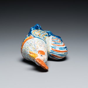 Een fraaie polychrome Delftse haan, 18e eeuw — foto 6