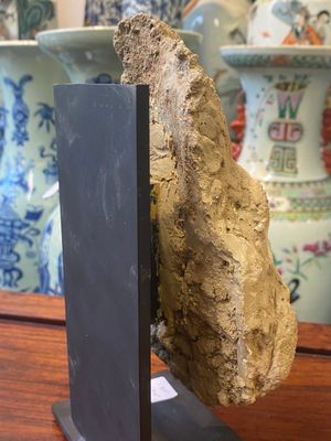 Een Gandhara stucco fragment van een Sakyamuni hoofd en een hoofd van Bodhisattva in grijze schist, 1/4e eeuw — foto 13