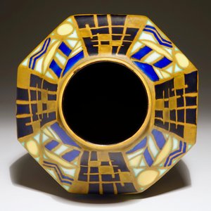 Een geometrische Art Deco vaas, Maurice Delvaux en Charles Catteau voor Boch Frères Keramis, gedat. 1929 — foto 5