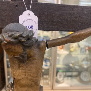 Een gepolychromeerde houten kruisigingsgroep, Noord-Italië, 16e eeuw — foto 14