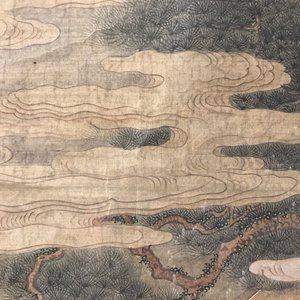 Een gesigneerde Chinese rolschildering op zijde met een tuinscène, 18/19e eeuw — foto 31