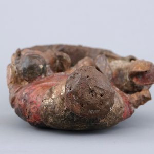 Een gestoken polychrome groep: Sint-Nikolaas met twee kindjes, 17/18e eeuw — foto 6