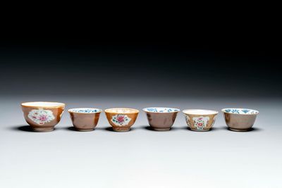 Een gevarieerde collectie Chinees blauw-wit, famille rose en Imari-stijl porselein, Yongzheng/Qianlong — foto 8