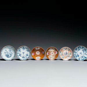 Een gevarieerde collectie Chinees blauw-wit, famille rose en Imari-stijl porselein, Yongzheng/Qianlong — foto 12