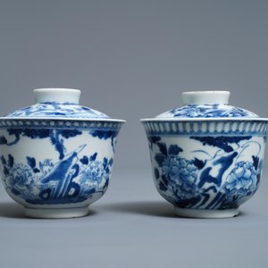 Een gevarieerde collectie Chinees 'Bleu de Hue' porselein voor de Vietnamese markt, 19e eeuw — foto 13