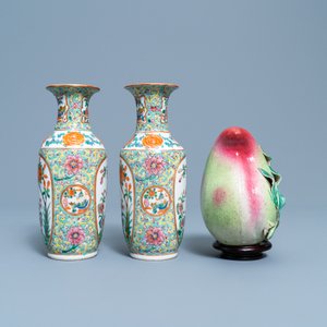 Een gevarieerde collectie Chinees famille rose en monochroom porselein, 19/20e eeuw — foto 11