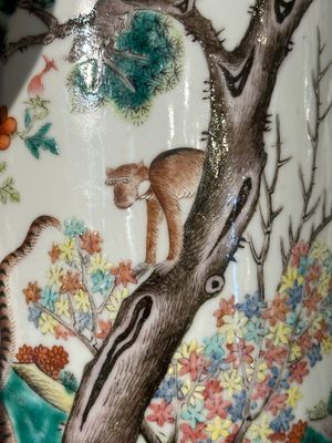 Een gevarieerde collectie Chinees famille rose en verte porselein, 18/19e eeuw — foto 21
