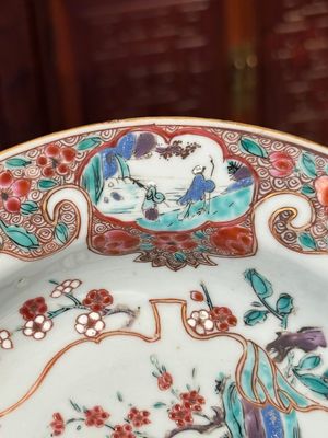 Een gevarieerde collectie Chinees famille rose en verte porselein, 18/19e eeuw — foto 36