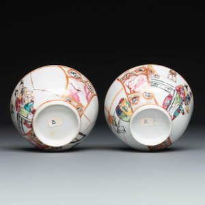 Een gevarieerde collectie Chinees famille rose en verte porselein, 18/19e eeuw — foto 11