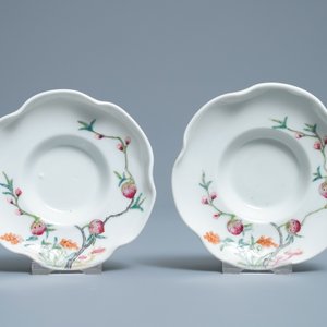 Een gevarieerde collectie Chinees qianjiang cai, blauw-wit en famille rose porselein, 19/20e eeuw — foto 19