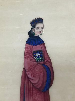 Een gevarieerde verzameling Chinese rijstpapier schilderingen met figuren, Canton, 19e eeuw — foto 12